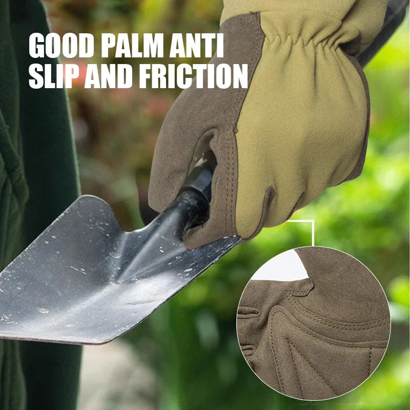 Long cuff gardening gloves for women, thorn proof, ideal for rose pruning & weeding.