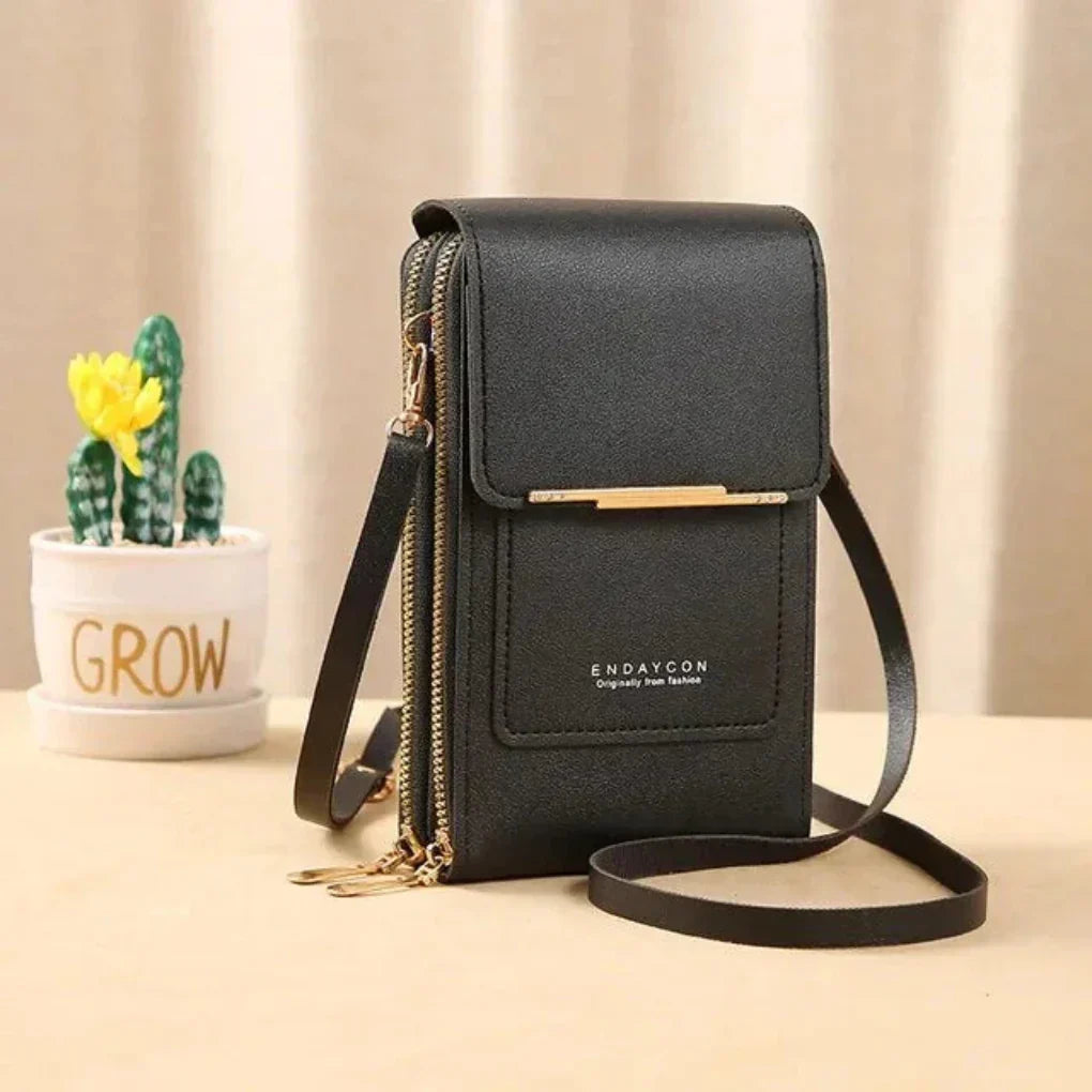 Women's touch screen phone crossbody bag, compact & hands-free, perfect for daily use & travel.