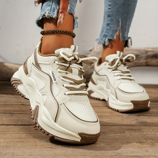 Stylish women's platform shoes with a thick sole, perfect for trendy casual & street style.