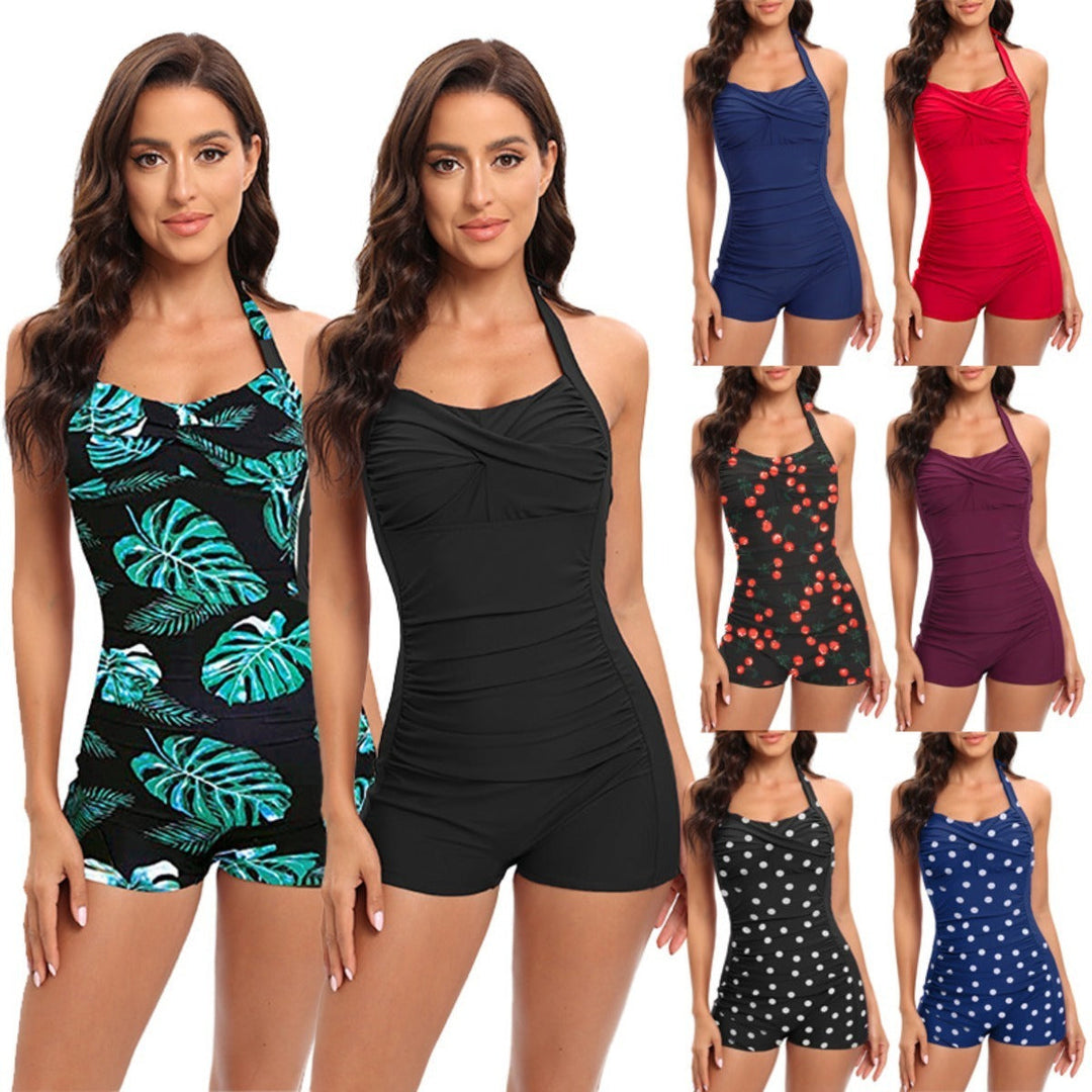 Women's tummy control one-piece swimsuit for a flattering, elegant look.