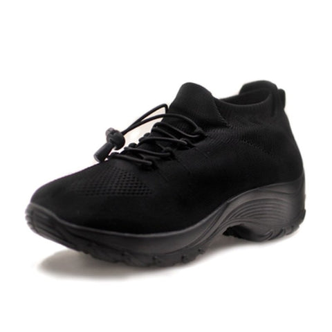 Casual women's walking sneakers, easy slip-on design with supportive stretch and cushion comfort.