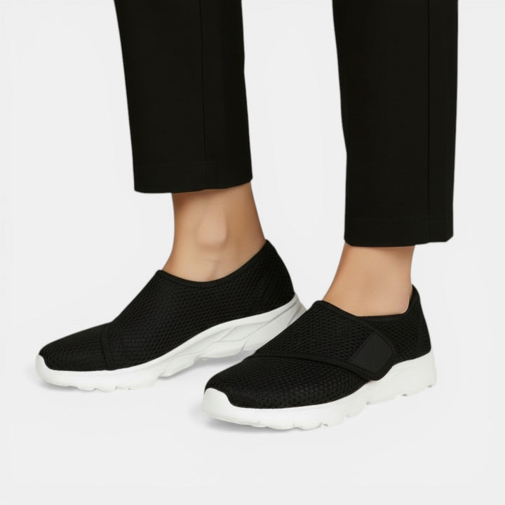 Versatile women's athletic walking sneakers, lightweight with orthopedic support for active and casual wear.