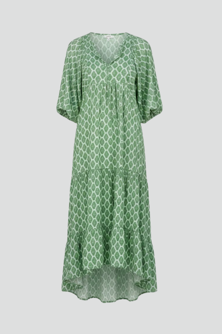 Women's V-neck short sleeve flowy maxi dress, perfect for casual summer comfort.