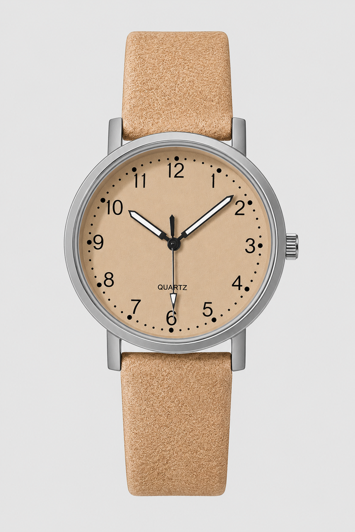 Women's vintage classic watch with a timeless design, elegant leather strap, and analog display.