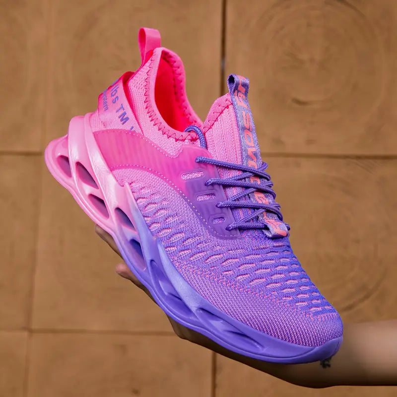 Comfortable women's athletic sneakers with flexible support, ideal for walking, casual & active wear.
