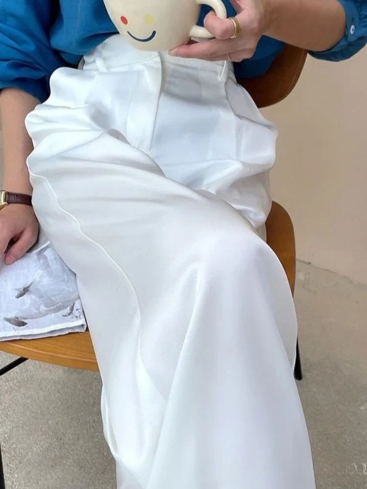 Versatile women's high waist wide leg pants, comfortable and chic for spring and summer outfits.