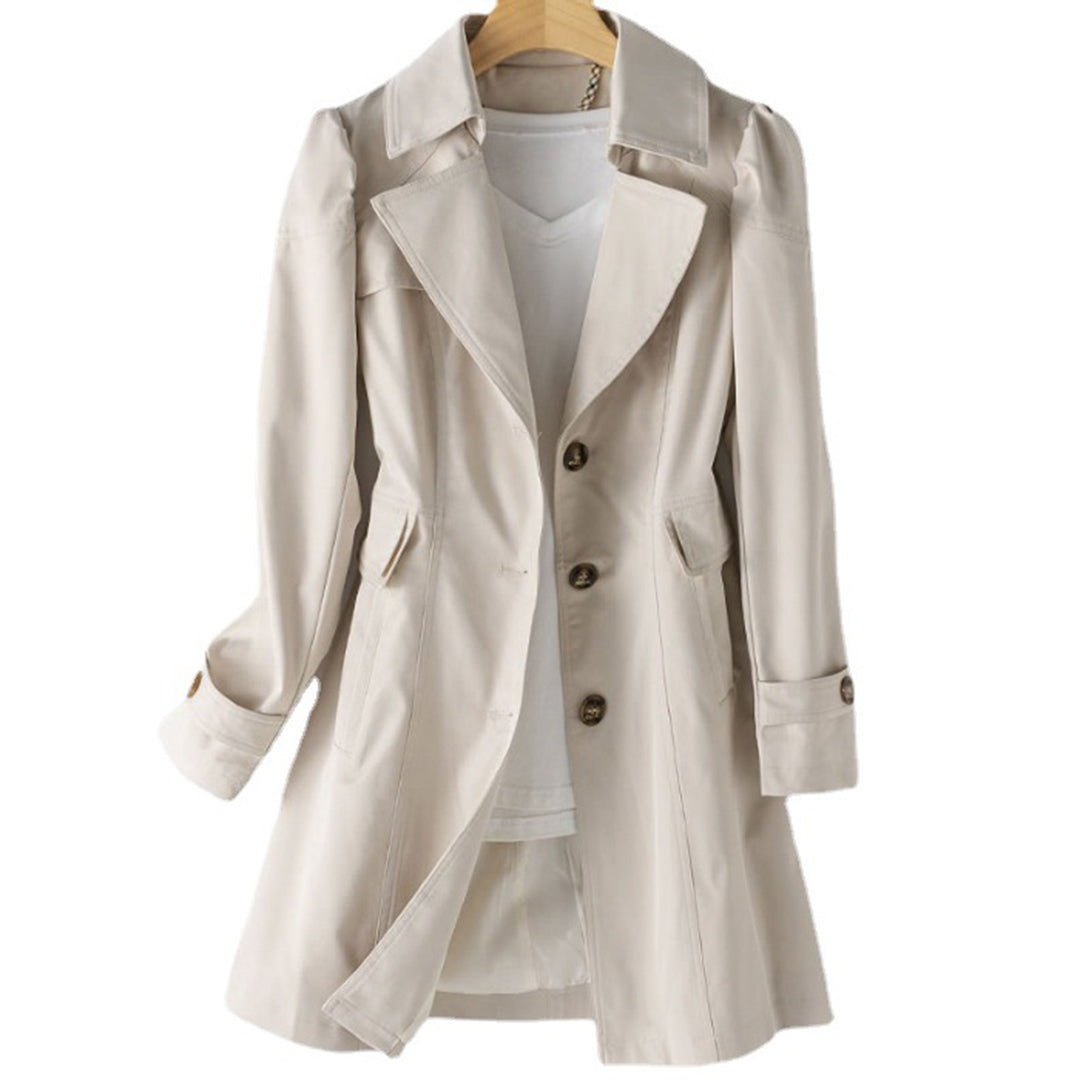 Adjustable women's windbreaker jacket with hood. Rain-resistant outerwear, perfect for active spring & fall days.