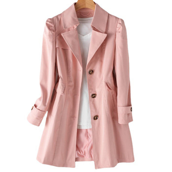 Durable women's windbreaker jacket, stylish & functional. Wind & rain resistant outerwear for daily casual use.