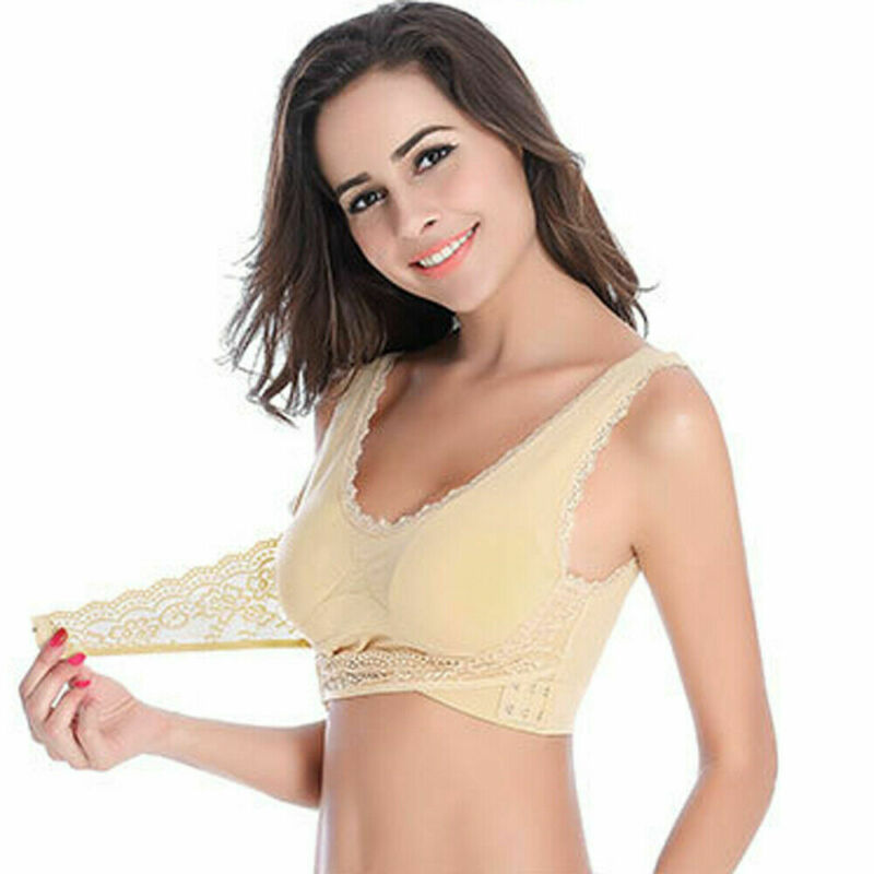Smooth wireless comfort bra with convenient side closure, ideal for women.