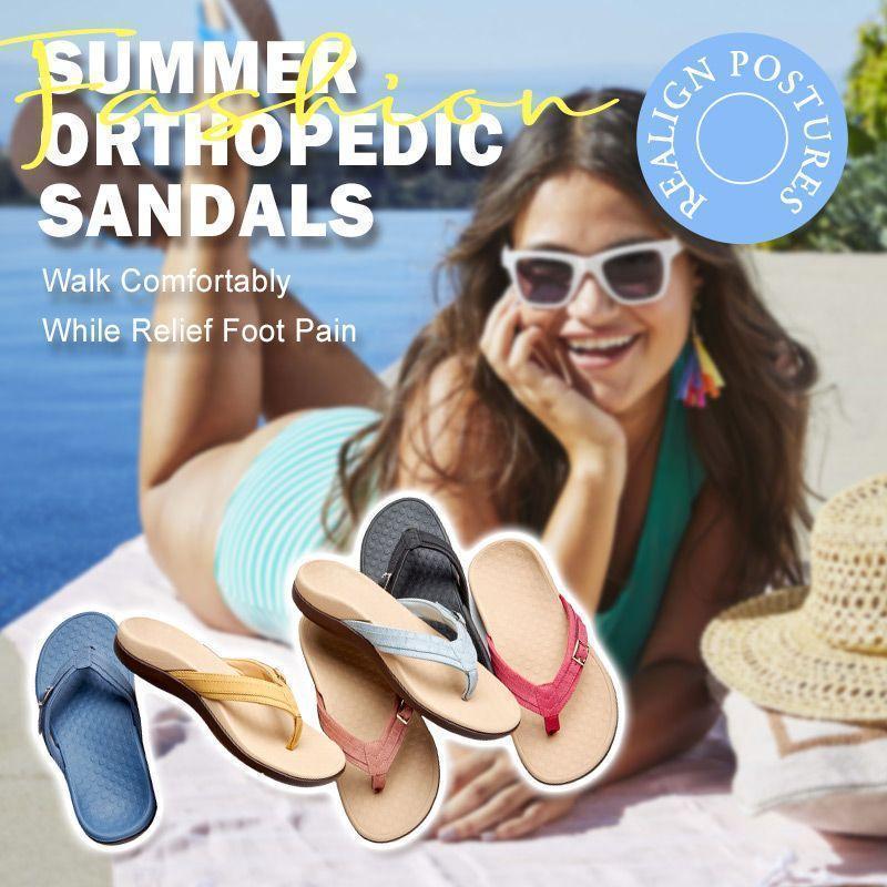 Women's Orthopedic Arch Support Flip Flops - Lexians