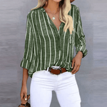 Olive Stripe Linen