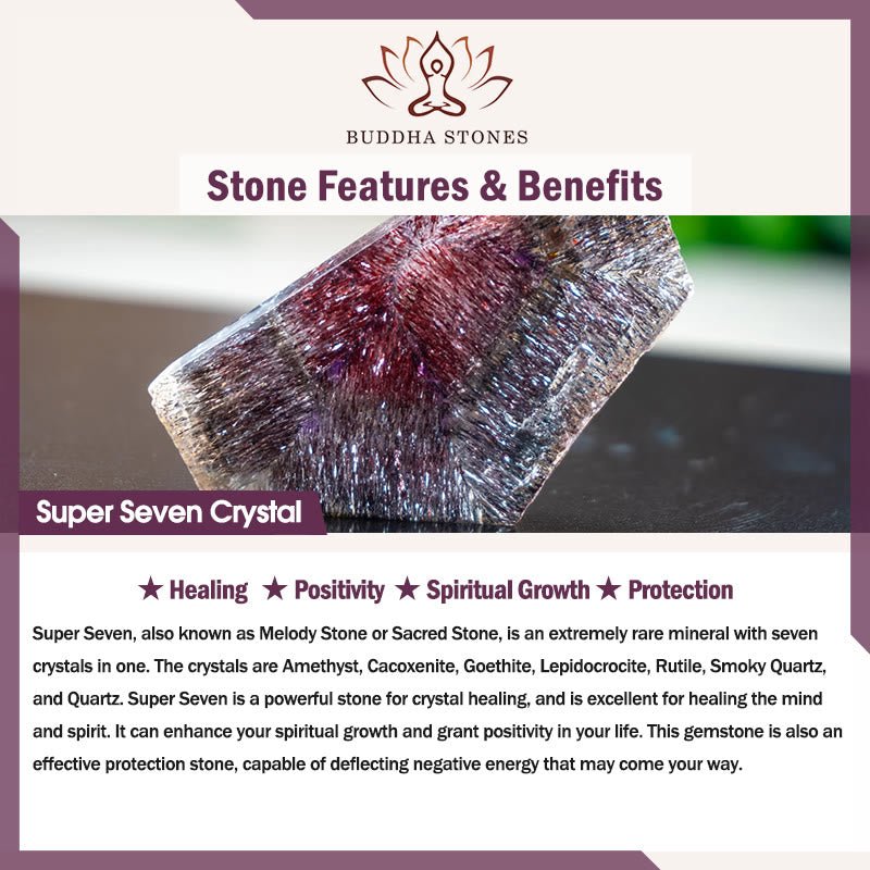 Women's Super Seven Crystal Positive Growth Bracelet - Lexians